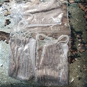 Great for outings and parties silver shimmeri